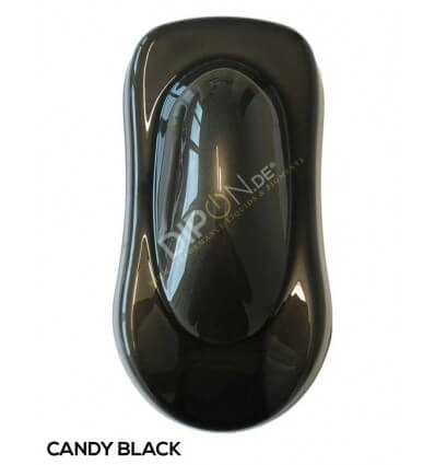 KandyDip® Candy Black 2K High Gloss (Schwarze Basis + True Aluminium Silver + Candy Black) 