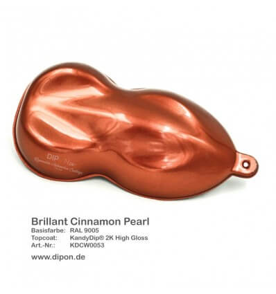 KandyDip® Cinnamon Brown Pearl Matt + KandyDip 2K High Gloss (KandyDip® RAL 9005 Base)