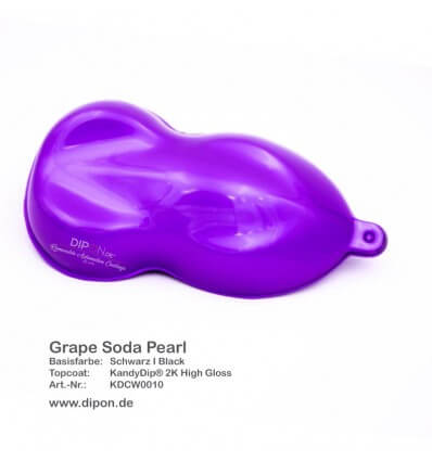 KandyDip® Grape Soda Pearl Matt (Schwarze KandyDip® Basisbeschichtung / Black KandyDip® Basecoat)
