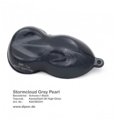 KandyDip® Stormcloud Grey Pearl Matt (Schwarze KandyDip® Basisbeschichtung / Black KandyDip® Basecoat)