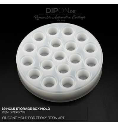 19 Hole Storage Box Mold / Silikonform
