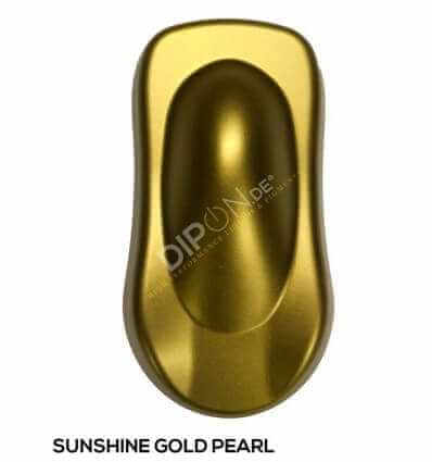 KandyDip® Sunshine Gold Pearl Matt (Schwarze KandyDip® Basisbeschichtung / Black KandyDip® Basecoat)