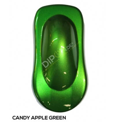 KandyDip® Candy Apple Green 2K High Gloss (Schwarze Basis + True Aluminium Gold + Candy Apple Green) 